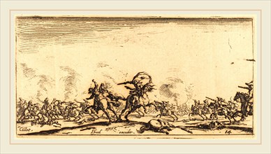 Jacques Callot, French (1592-1635), The Cavalry Combat with Pistols, c. 1632-1634, etching