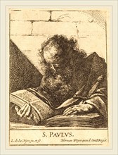 Laurent de La Hyre, French (1606-1656), Saint Paul, 1620s, etching on laid paper