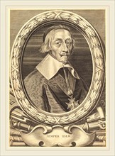 Michel Lasne, French (1590 or before-1667), Armand Jean du Plessis, Cardinal Richelieu, engraving
