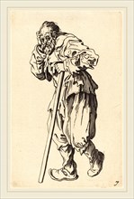 after Jacques Callot, Beggar with a Stick, etching