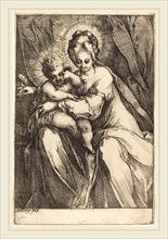Jacques Bellange, French (c. 1575-died 1616), The Virgin and Child with a Rose, c. 1616-1617,