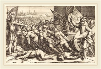 Jacques Callot, French (1592-1635), The Re-embarkation of the Troops, c. 1614, engraving