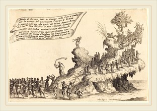 Jacques Callot, French (1592-1635), The Float of Mount Parnassus, 1616, etching