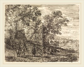 Claude Lorrain, French (1604-1605-1682), Shepherd with Goats (Les chÃ¨vres), c. 1630-1633, etching