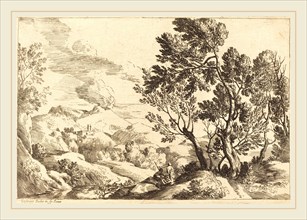 Gaspard Dughet, French (1615-1675), Roman Landscape, etching
