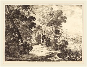 Henri Mauperche, French (c. 1602-1686), The Flaying of Marsyas, etching