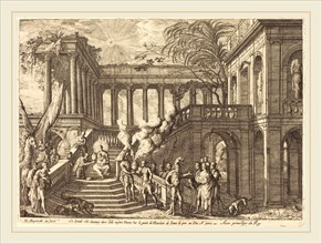 Henri Mauperche, French (c. 1602-1686), The Adoration of the Kings, etching