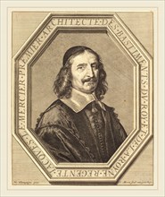 Jean Morin after Philippe de Champaigne, French (c. 1600-1650), Jacques le Mercier, etching,