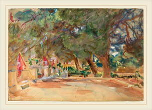 John Singer Sargent, A War Memorial, American, 1856-1925, 1918, watercolor and gouache over