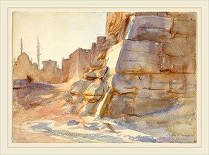 John Singer Sargent, Cairo, American, 1856-1925, 1905, watercolor over graphite on wove paper,