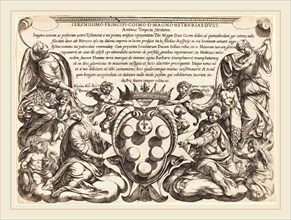 Antonio Tempesta, Italian (1555-1630), Frontispiece, 1613, etching