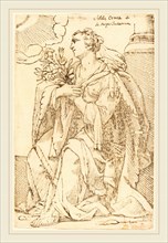 Jacques Stella, French (1596-1657), Sibylla Cimmeria, 1625, woodcut
