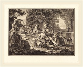 Joseph de Longueil after Charles Eisen, French (1730-1792), Rural Concert, etching and engraving