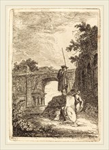 Hubert Robert, French (1733-1808), The Triumphal Arch, 1763-1764, etching on laid paper