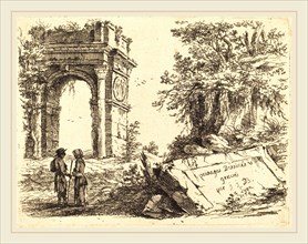 Jean-Jacques de Boissieu, French (1736-1810), Triumphal Arch, 1759, etching on laid paper