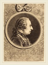 Charles-Nicolas Cochin II, French (1715-1790), I.F.A. Brunet de Neuilly, etching on laid paper
