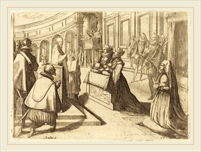 Jacques Callot, French (1592-1635), Marriage of Margaret of Austria and Philip III, 1612, etching