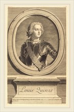 Jean Daullé after Hyacinthe Rigaud, French (1703-1763), Louis XV, 1737, engraving