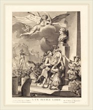 Jean Dambrun after Jean-Michel Moreau, French (1741-1808 or after), A un peuple libre, etching and