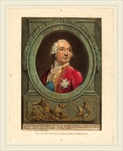 Philibert-Louis Debucourt, French (1755-1832), Mgr. Le duc d'Orléans, 1789, etching and wash