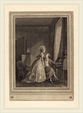 Jean-Louis Delignon after Nicolas Lavreince, French (1755-c. 1804), Les offres seduisantes, 1782,
