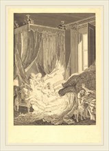 Nicolas Delaunay after Pierre-Antoine Baudouin, French (1739-1792), L'Epouse indiscrete, 1771,