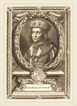 Pieter van der Banck after Edward Lutterell, French (1649-1697), King Richard III, etching and