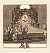 Joseph de Longueil after Charles Eisen, French (1730-1792), Le concert mecanique, 1769, etching and