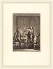 Antoine-Jean Duclos after Jean-Michel Moreau, French (1742-1795), La Provocation, etching and
