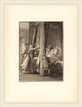 Robert Delaunay after Jean-Michel Moreau, French (1749-1814), Mort de Julie, etching and engraving