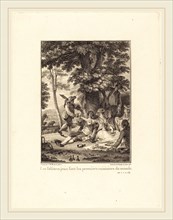 Robert Delaunay after Jean-Michel Moreau, French (1749-1814), Les folÃ¢tres jeux sont les premiers
