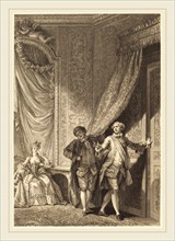 Jean-Baptiste Tilliard after Jean-Honoré Fragonard, French (1740-1813), Le magnifique, etching and
