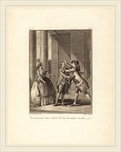 Jean Jacques Le Veau after Jean-Michel Moreau, French (1729-1785), J'ai tort, mon cher ValÃ¨re, et