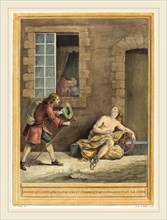 A.-J. de Fehrt after Jean-Baptiste Oudry, French (born 1723), L'homme qui court apres la fortune et