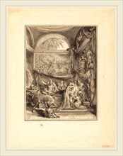 Gabriel Jacques de Saint-Aubin, French (1724-1780), La mort de Germanicus, etching and engraving
