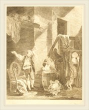 Jean-Baptiste Blaise Simonet after Pierre-Antoine Baudouin, French (1742-1813 or after), Rose et