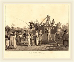 Philibert-Louis Debucourt, French (1755-1832), Le Carnaval, 1810, aquatint, etching, and roulette