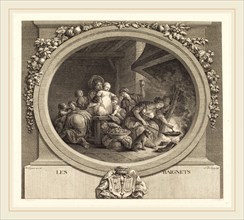Nicolas Delaunay after Jean-Honoré Fragonard, French (1739-1792), Les Baignets, probably 1782,