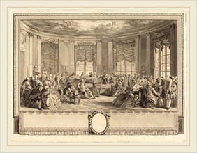 Antoine-Jean Duclos after Augustin de Saint-Aubin, French (1742-1795), Le concert, 1774, etching