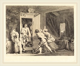 Jean-Honoré Fragonard, French (1732-1806), The Cupboard (L'armoire), 1778, etching