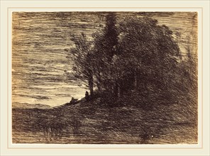 Jean-Baptiste-Camille Corot, French (1796-1875), Hermit's Woods (Le Bois de l'ermite), 1858,