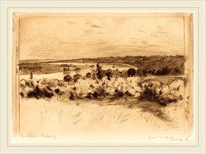 Norbert Goeneutte, French (1854-1894), The Seine at Quilleboeuf (La Seine a Quilleboeuf), drypoint
