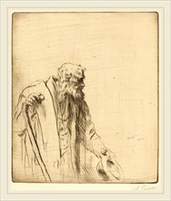 Alphonse Legros, Beggar (Un mendiant), French, 1837-1911, drypoint
