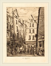 Charles Meryon, French (1821-1868), La Rue Pirouette aux halles, Paris (Pirouette Street, Near the