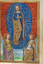 The Virgin in a Cloud of Angels, with Saints Barbara and Catheri