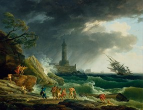 Vernet, A Storm on a Mediterranean Coast