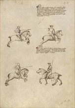 Equestrian Combat with Lance and Sword
