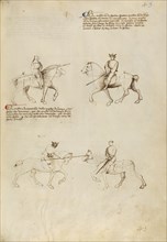 Equestrian Combat with Lance and Sword