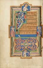 Decorated Text Page with a VD Monogram