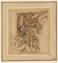 Two Studies for a Holy Family